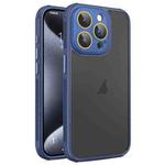 For iPhone 15 Pro Max Side Cooling Skin Feel Frosted Phone Case(Blue)