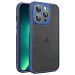 For iPhone 13 Pro Hardware Side Cooling Skin Feel Frosted Phone Case with Lens Film(Blue)