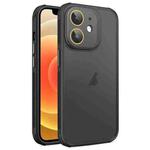 For iPhone 12 Side Cooling Skin Feel Frosted Phone Case(Black)