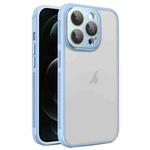 For iPhone 12 Pro Max Side Cooling Skin Feel Frosted Phone Case(Sky Blue)