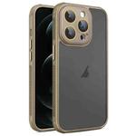 For iPhone 12 Pro Max Hardware Side Cooling Skin Feel Frosted Phone Case with Lens Film(Gold)