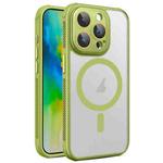 For iPhone 16 Pro Max Side Cooling Skin Feel Frosted MagSafe Magnetic Phone Case(Green)