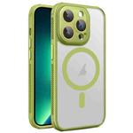 For iPhone 13 Pro Max Side Cooling Skin Feel Frosted MagSafe Magnetic Phone Case(Green)