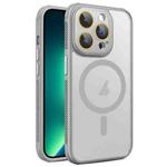 For iPhone 13 Pro Hardware Side Cooling Skin Feel Frosted MagSafe Magnetic Phone Case with Lens Film(Grey)