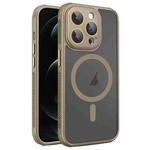 For iPhone 12 Pro Max Hardware Side Cooling Skin Feel Frosted MagSafe Magnetic Phone Case with Lens Film(Gold)