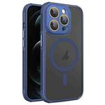 For iPhone 12 Pro Side Cooling Skin Feel Frosted MagSafe Magnetic Phone Case(Blue)