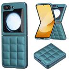 For Samsung Galaxy Z Flip5 Square-shaped Leather Back Cover Phone Case(Green)