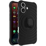 For iPhone 16 IMAK UC-6 Series Manbo Frosting Soft Phone Case(Black)