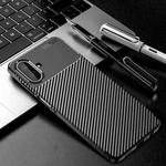 For Samsung Galaxy A07 4G Carbon Fiber Texture Shockproof TPU Phone Case(Black)