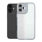 For iPhone 16 Plus Bodyguard Micro Matte PC Hybrid TPU Phone Case(Grey)