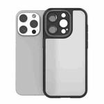 For iPhone 15 Pro Bodyguard Micro Matte PC Hybrid TPU Phone Case(Black)