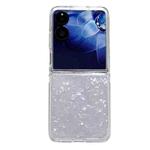 For Xiaomi Mix Flip 2 Pearlescent Shell Texture Phone Case(White)