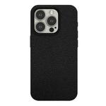 For iPhone 15 Pro Max Skin Feel Leather Texture MagSafe Magnetic Phone Case(Black)