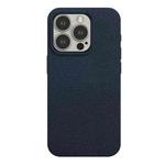 For iPhone 15 Pro Max Skin Feel Leather Texture MagSafe Magnetic Phone Case(Navy Blue)