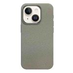 For iPhone 13 Skin Feel Leather Texture MagSafe Magnetic Phone Case(Grey)