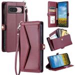 For Google Pixel 9 / 9 Pro Wallet Multi-card Slot Leather Phone Case(Wine Red)