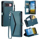 For Google Pixel 10 / 10 Pro Wallet Multi-card Slot Leather Phone Case with Lanyard(Green)