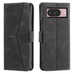 For Google Pixel 9 / 9 Pro Nail Skin Feel Stitching Calf Texture Leather Phone Case(Black)