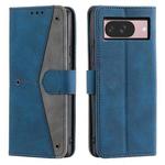 For Google Pixel 9 / 9 Pro Nail Skin Feel Stitching Calf Texture Leather Phone Case(Blue)