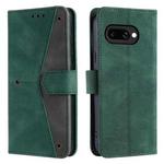 For Google Pixel 9a Nail Skin Feel Stitching Calf Texture Leather Phone Case(Green)