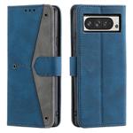 For Google Pixel 10 Pro XL Nail Skin Feel Stitching Calf Texture Leather Phone Case(Blue)