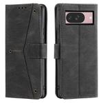 For Google Pixel 10 / 10 Pro Nail Skin Feel Stitching Calf Texture Leather Phone Case(Black)