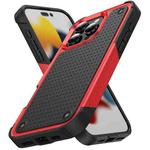 For iPhone 16 Pro Max PC + TPU Shockproof Protective Phone Case(Red+Black)