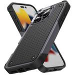 For iPhone 16 Pro Max PC + TPU Shockproof Protective Phone Case(Grey+Black)