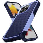 For iPhone 16 Pro Max PC + TPU Shockproof Protective Phone Case(Light Purple+Sapphire Blue)