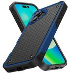 For iPhone 16 Plus PC + TPU Shockproof Protective Phone Case(Blue+Black)