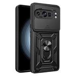 For Google Pixel 9 Pro XL Sliding Camera Cover Design TPU+PC Phone Case(Black)