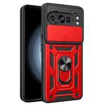 For Google Pixel 9 Pro XL Sliding Camera Cover Design TPU+PC Phone Case(Red)