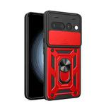 For Google Pixel 7 Pro 5G Sliding Camera Cover Design TPU+PC Phone Case(Red)