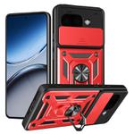 For Google Pixel 9a Sliding Camera Cover Design TPU+PC Phone Case(Red)