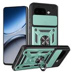 For Google Pixel 9a Sliding Camera Cover Design TPU+PC Phone Case(Green)