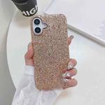 For iPhone 16 Plus Glitter Powder Shockproof TPU Phone Case(Rose Gold)