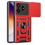 For ZTE Axon 60 4G Sliding Camera Cover Design TPU+PC Phone Case(Red)