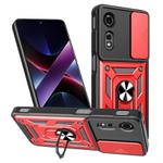 For ZTE nubia Neo 2 Sliding Camera Cover Design TPU+PC Phone Case(Red)