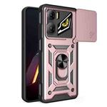For ZTE nubia Neo 3 Sliding Camera Cover Design TPU+PC Phone Case(Rose Gold)