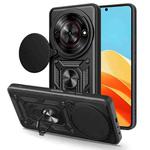 For ZTE nubia Focus / Blade A75 5G Sliding Camera Cover Design TPU+PC Phone Case(Black)