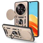For ZTE nubia Focus / Blade A75 5G Sliding Camera Cover Design TPU+PC Phone Case(Gold)