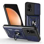 For TCL 50 LE 4G Sliding Camera Cover Design TPU+PC Phone Case(Blue)