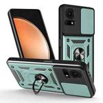For TCL 50 LE 4G Sliding Camera Cover Design TPU+PC Phone Case(Green)
