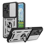 For TCL 50 NxtPaper / 50 Pro NxtPaper Sliding Camera Cover Design TPU+PC Phone Case(Silver)