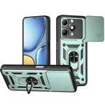 For itel A90 4G Sliding Camera Cover Design TPU+PC Phone Case(Green)