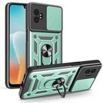 For Samsung Galaxy XCover7 Pro Sliding Camera Cover Design TPU+PC Phone Case(Green)