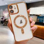 For iPhone 11 Electroplating MagSafe Phone Case(Gold)