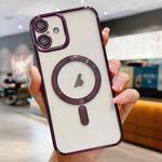 For iPhone 17 Electroplating MagSafe Phone Case(Dark Purple)
