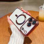 For iPhone 17 Pro Max Electroplating MagSafe Phone Case(Pink)