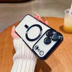 For iPhone 17 Pro Max Electroplating MagSafe Phone Case(Dark Blue)